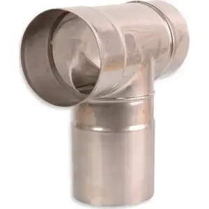 Тройник 90° SpiroFlex нержавеющая сталь 130 (модель SX-WN130T)