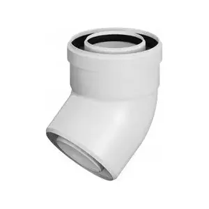 Ricom locītava PP-PP 45° DN60/100 cauruļu pārejai