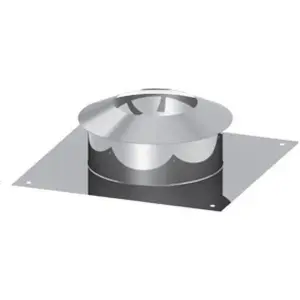 Roof plate with rain collar Jeremias TN0625060 Ø60 mm
