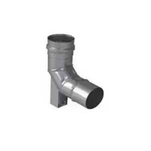 Flue Elbow Jeremias 87° supported, Ø80 mm (ALBI-TN06E080)