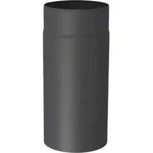 Pagarinājuma caurule Ferrolux L-500 Ø160 mm, melna