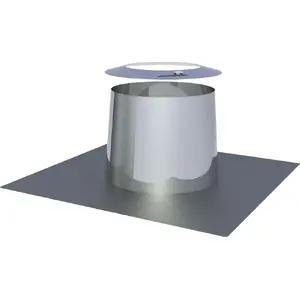 Chimney Roof Penetration Jeremias TWIN52080/125 stainless steel 80/125 for flat roof