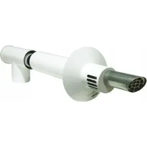 Chimney flue kit SpiroFlex SX-TDNV60/100PAKBRB-B — T-piece, 0.5 m pipe, cover (wall)