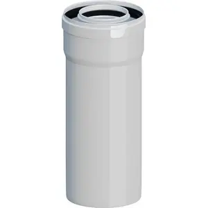 Ricom cauruļu savienojums RURA PROSTA KONC PP-AL L500 DN80/125 gaisa vadam