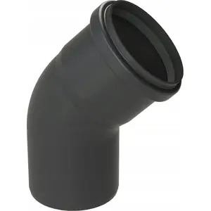 Almeva STARR 45° Elko DN80 UV‑stabilizēts melns (PBSB48)