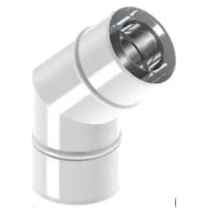 Jeremias elbow 45° painted 60/100 TWIN19060/100