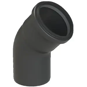 Dūmvadu loksne 45° Almeva STARR DN60 UV-izturīga melna