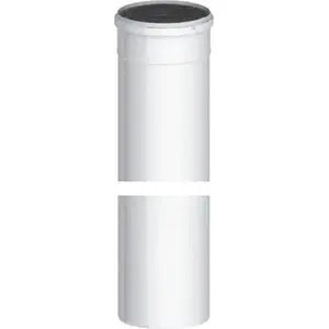 Chimney Pipe Jeremias TWPL13080/125, length 1000 mm, diameter 80/125 mm, white