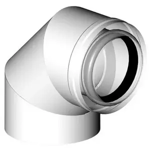 Almeva stove pipe elbow 45° DN60 (DWZ) by Almeva, model PPSB45