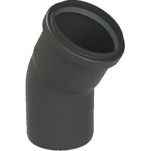 Almeva chimney elbow 30° DN80, UV-stable black