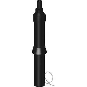 Roof terminal adjustable Almeva DN 60/100, length 1.60 m