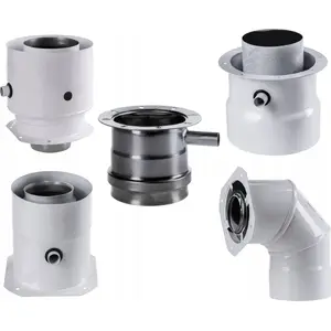 Адаптер SpiroFlex 60/100–80/125 с отводом конденсата, белый