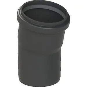 Almeva STARR 15° elbow DN60, UV-stable black