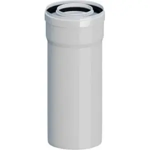 Ricom caurule PP-PP taisna gala L1000 DN80/125, cieta plastmasas savienojuma