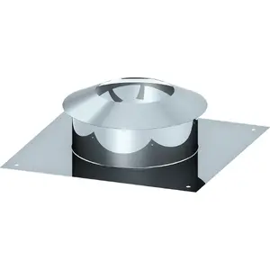 Jeremias chimney outlet cover stainless steel Ø60/100 for concentric flue systems