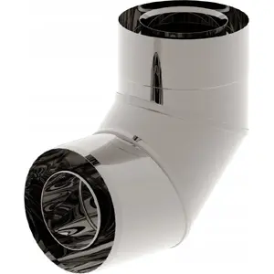 Турбоколено двустенное (n) 90° SpiroFlex 80/125 для воздуховодов