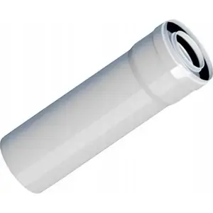 Ricom pipe elbow RURA PROSTA KONC PP-AL L1000 DN80/125 — PP-AL rigid connector, length 1000 mm, DN80/125