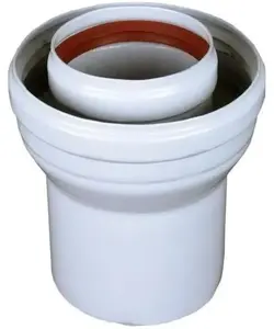 SpiroFlex 60/100 на 80/125 редуцированное турбо колено 90° белое (K/N)