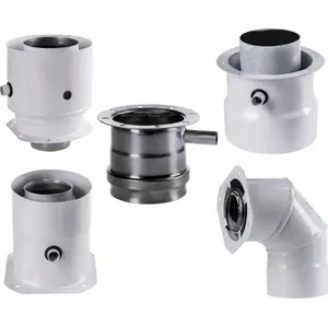 Адаптер SpiroFlex 80/125 прямой с измерительными штуцерами белый