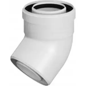 Отвод Ricom PP 45° раструбный DN80/125, модель PP80/125B45V