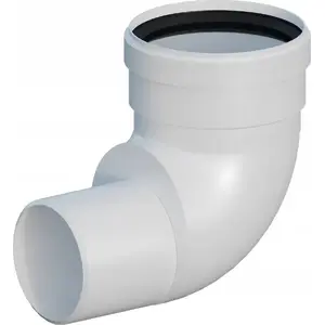Ricom PP elbow 87° red DN60/80 for ventilation and ducting
