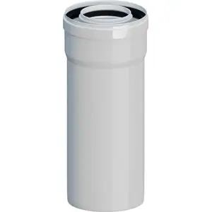 Ricom PP straight pipe end piece L250 DN80/125 for drainage PP80/125R250V