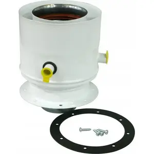 SpiroFlex adapteris F 60/100-80/125 ar atzariem, balts