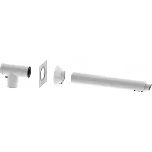 Horizontal Wall Flue Kit Jeremias PAKIET POW-SPAL 60/100 for Balanced Flue Appliances
