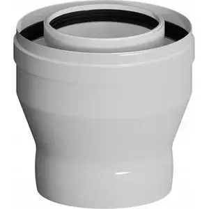 Reducer Ricom PP-AL 60/100 to 80/125 — ventilation duct adapter, PP-AL construction