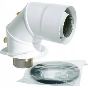 Адаптер SpiroFlex 80/125 для воздуховодов с измерительными штуцерами, белый