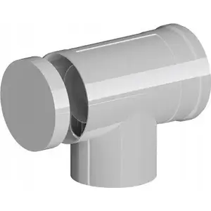 Ricom elbow with inspection DN60/100 PP-AL 87° for concentric/chimney flue