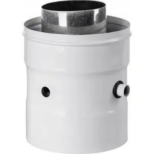 SpiroFlex Адаптер 80/125 прямой белый для котлов, модель SX-TD80/125AAB