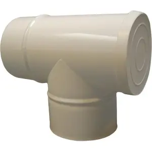Chimney Inspection Tee Jeremias TWIN15080/125 87° 80/125 mm painted