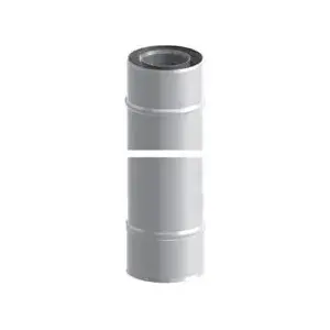 Flue Pipe Jeremias 80/125 mm White 25 cm TWIN04080/125