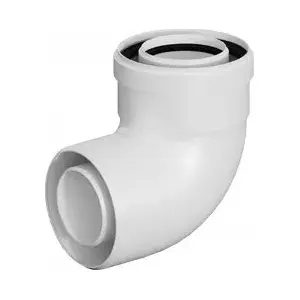 Flue Elbow Ricom KOLANO KONC PP-AL 87° DN60/100 — concentric polypropylene-aluminum chimney elbow