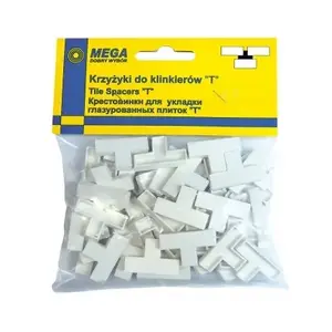 Tile spacers T-type for clinker 1 mm 150 pcs MEGA 61376
