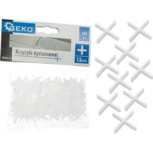 Крестики для плитки GEKO G00444-1,5 — 1,5 мм, упаковка 200 шт.