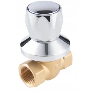Подтопляемый шаровый кран FERRO KFP2P с ручкой и розеткой, резьба 3/4"
