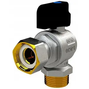 Leņķveida lodventilis katliem ARCO VA30 1/2" vītne x 1/2" vītne ar tauriņa rokturi