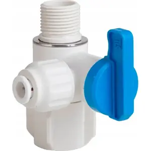 Angle shut-off valve for filter tap connection kfa² 3/8”×3/8”×1/4”