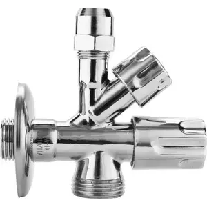 Угловой вентиль kfa² модель 04273-010-00, комбинированный 1/2" x 3/8" x 3/4", трёхручной