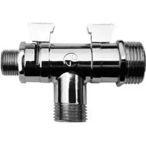 Угольный переходной кран Aquacer Kombi пластик 1/2" × 3/8" × 3/4"