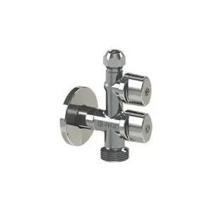 Angle valve ARCO Combi Mac COMB5MAC 1/2" x 3/8" x 3/4" anti-scale design without nut