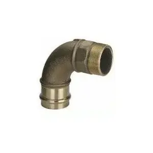 VIEGA transition elbow 90° 22 mm x 3/4" copper-brown (115623)