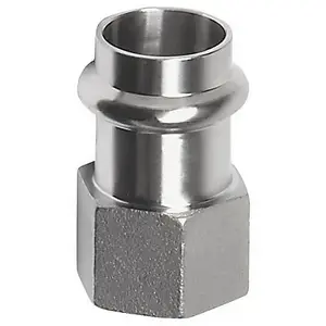 SANHA stainless steel transition fitting 42×1, 1½" thread (mpn 69270G42112)