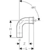 GEBERIT 23306 фитинг 90° для стояка/слива Photo 3