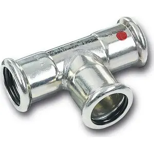 Samazināts trīsveida savienojums SANHA SANHA-THERM C-Stahl d18x18x15 stāvpārvadu savienojumiem