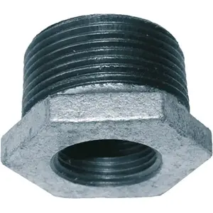 Редукция для труб INVENA ZO-20-108, оцинкованная сталь, соединение 4" x 3"