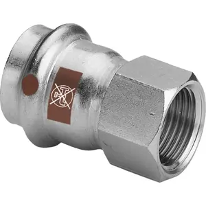 SANHA переходная фитинг NIROSAN из нержавеющей стали D15 x 1/2" для соединения трубы с резьбой