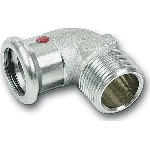 Переходной 90° стальной колено SANHA-THERM C-Stahl d18×1/2 GZ SANHA
